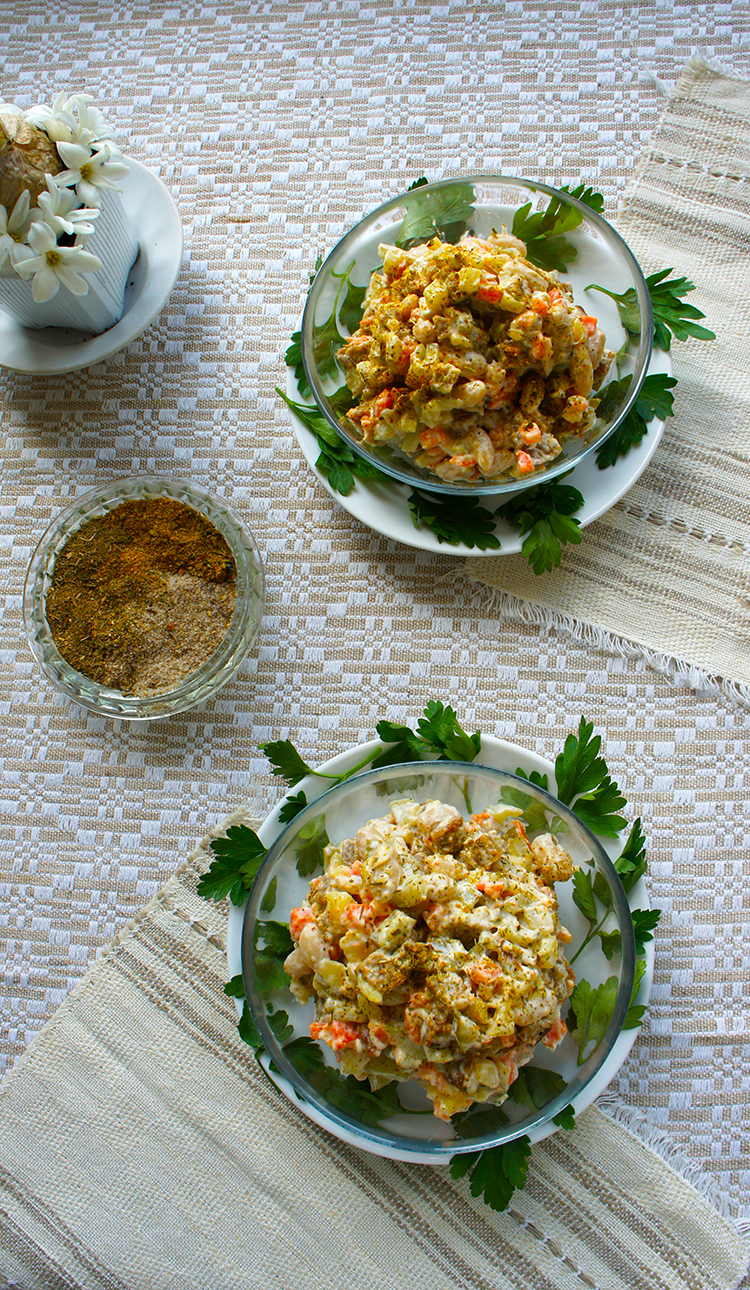 Haricot Bean & Crouton Salad