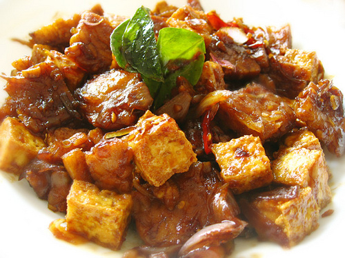 Tofu in Sweet Soy Sauce